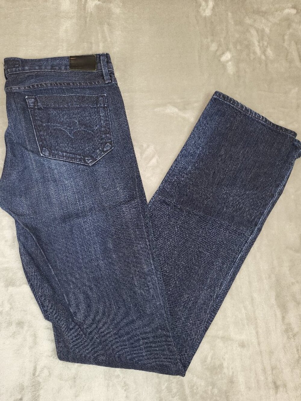 Goldsign Dark Wash Straight Leg Jeans Womens Size 30 Made in USA Premium Stretch